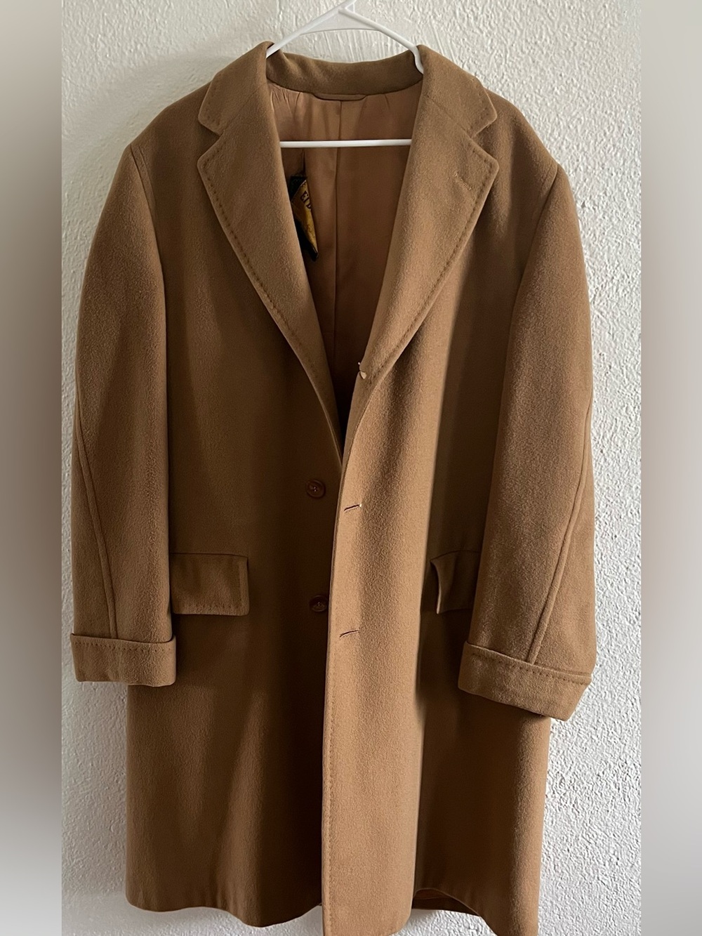 Men's Classic Tan Pea Coat